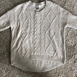 Cable Knit High low sweater